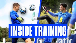 GK 18 Goal Thriller Head Tennis 🤩, Shot Stopping & Passing Out From The Back | GK Inside Training