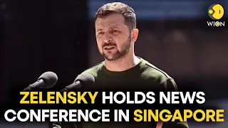 Zelensky LIVE: Ukraine's Zelensky holds news conference in Singapore | WION LIVE