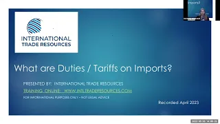 Understand Customs, Duties , and Tariffs