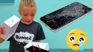 REACCIÓN A MI PRIMER IPHONE, SE ME CAE!!! SaneuB By Las Ratitas!!