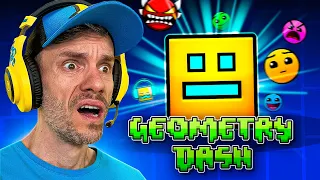 JOGUEI GEOMETRY DASH PELA PRIMEIRA VEZ - Brancoala Games