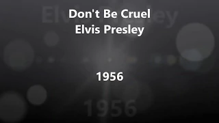 Lyrics Don't be cruel Elvis Presley