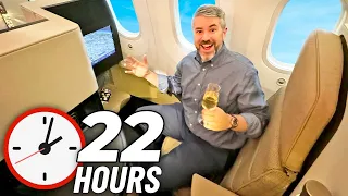 22hrs in Etihad Airways BUSINESS CLASS (Japan to Europe)