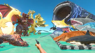 FPS Avatar Rescues Sea Monsters and Fights Dragon Monsters - Animal Revolt Battle Simulator