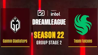 Dota2 - Gaimin Gladiators vs Team Falcons - Game 1 - DreamLeague Season 22 - Group Stage 2