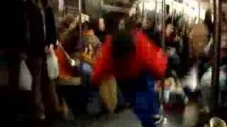 NYC, Breakdancin in Subway Car