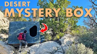 Why Was This Huge Metal Box Hidden in the Desert?? (SUV Camping/Vanlife Adventures)