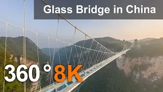 Zhangjiajie Glass Bridge, China. 360 aerial video in 8K