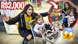 TUDO QUE MINHA IRMÃZINHA TOCAR NO MERCADO EU VOU TER QUE COMPRAR!! (R$ 2.000,00)