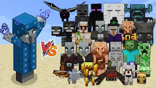 Illusioner vs All Mobs in Minecraft