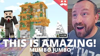 THIS IS COOL! Mumbo Jumbo I made a Mountain Piston House in Minecraft 1.18 (REACTION!)