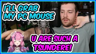 Connor being a Tsundere when Mousey asks for Headpats