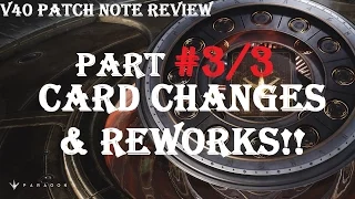 v40 Card Changes & Reworks!! | Patch Note Review