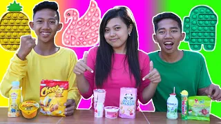 PILIH POP IT SESUAI MAKANAN 1 WARNA KESUKAAN KALIAN! | Mikael TubeHD