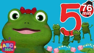 Five Little Froggies Jumping on the Bed + More Nursery Rhymes & Kids Songs - CoComelon