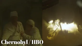 ГОРЕНИЕ РЕАКТОРА ЧЕРНОБЫЛЬСКОЙ АЭС  Чернобыль HBO  Chernobyl HBO  Лучшие моменты