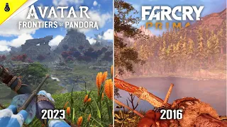 Avatar Frontiers of Pandora vs Far cry Primal - Details and Physics Comparison