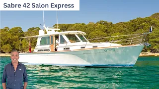 Sabre 42 Salon Express Down East Style Cruiser Boat Walkthrough