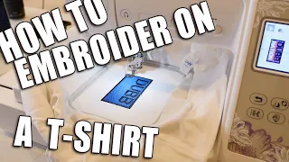 How to embroider on a t-shirt