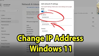 How to change IP address in Windows 11: Without any Software