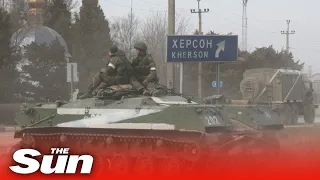 Putin’s troops raise Russian flag in Ukraine as ‘Z’ tanks lead second wave ground invasion