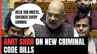 New Criminal Code Bills | Amit Shah On Bills To Replace IPC: Held 158 Meets, Checked Every Comma