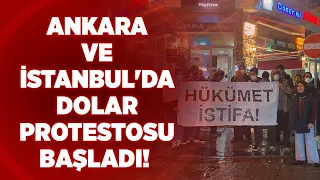 Ankara ve İstanbul'da Dolar Protestosu Başladı! KRT Haber