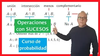 Operaciones con sucesos, curso de probabilidad