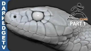 Garden Snake SCULPTING - ZBrushCore SpeedSculpt