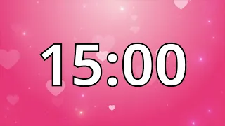 15 Minutes Timer with Music | Valentine's Day Timer