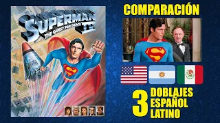 Superman 4 [1987] Comparación de 3 Doblajes Latinos | Original y Redoblajes | Español Latino