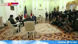 Президент Владимир Путин встретился в Кремле с королем Иордании Абдаллой II