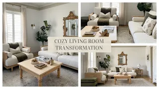 COZY LIVING ROOM TRANSFORMATION | FALL DECORATING IDEAS | LIVING ROOM STYLING