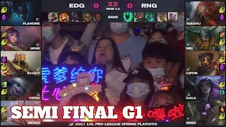 EDG vs RNG - Game 1 | Semi Finals LPL Spring 2021 playoffs | Edward Gaming vs Royal Never Give Up G1