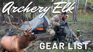 Archery Elk Gear List || Backcountry Camp