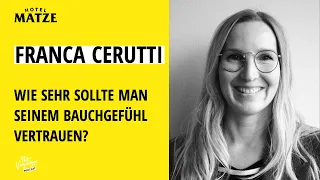 Psychotherapeutin Franca Cerutti – Wie sehr sollte man seinem Bauchgefühl vertrauen?