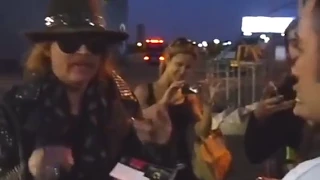 Axl Rose with Fans GNR - a genuinely  NICE GUY!
