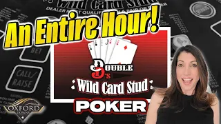 😮 A FULL Hour of Wild Card Stud Poker with Friends at Oxford Downs Poker Room #poker