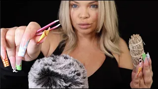 ASMR PLUCKING + BRUSHING AWAY YOUR NEGATIVE ENERGY!