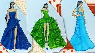 Fashion illustration Compilation (Speed painting)