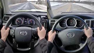 2022 Toyota 4Runner TRD Pro vs. 2006 V8 Toyota 4Runner w/246,000 Miles - POV Comparison