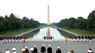 Sunset Parade At Lincoln Memorial