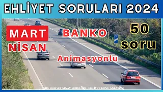 Ehliyet Sınav Soruları 2024 | Mart, Nisan Çıkmış Ehliyet Soruları