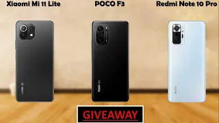 Xiaomi Mi 11 Lite vs POCO F3 vs Redmi Note 10 Pro