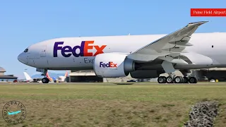 FedEx 777F High Speed Taxi Test At PAE