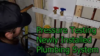 How to set up PVC dwv plumbing system for a pressure test!