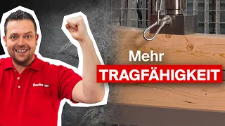 In einer Minute mehr Tragfähigkeit im Holzbalken erreichen