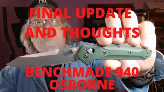 FINAL UPDATE AND THOUGHTS ON THE BENCHMADE 940 OSBORNE AFTER 51 DAYS, NOW WHAT, EVERYDAY CARRY, EDC