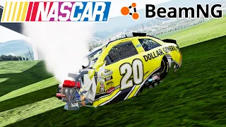 Playing NASCAR On BeamNG Is INSANE!