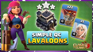 IMPROVE Now with Queen Charge Lalo at Th9!! | Best Th9 QC LavaLoons Attack Strategy - Clash of Clans